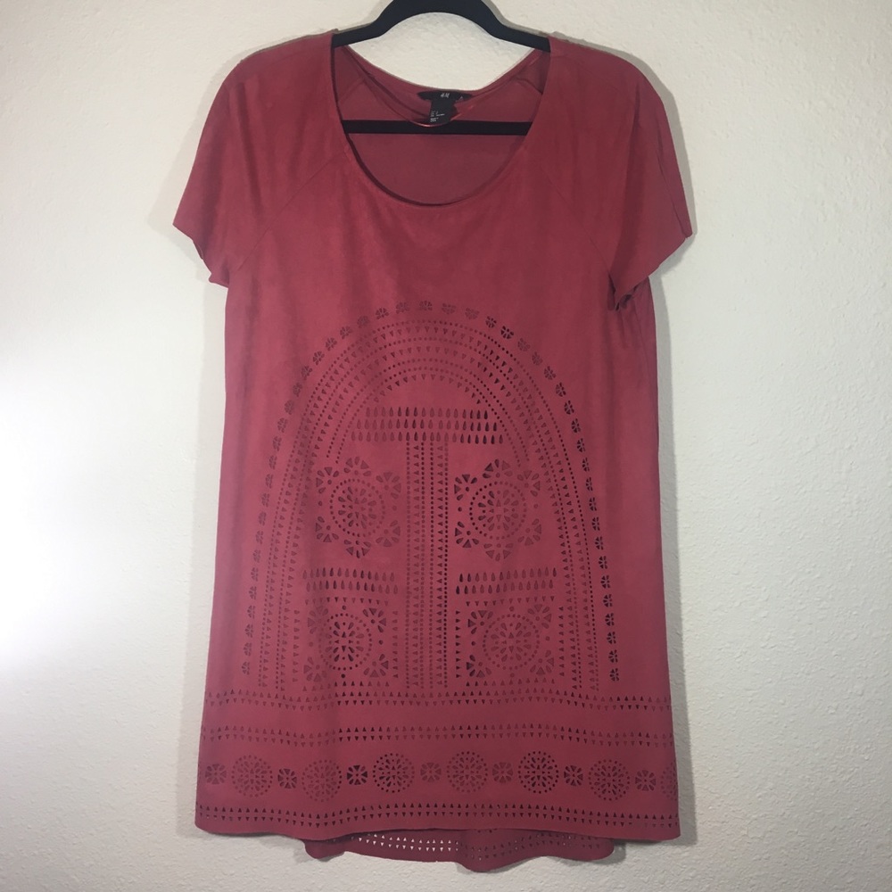 H&M | RUST A LINE CUTOUT DESIGN DRESS - Picture 2 of 6